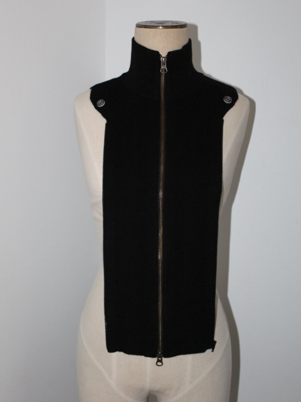 NWT Veronica Beard Dickey Cashmere Wool Knit 3 Pc Set with Knit Cuffs Black O/S